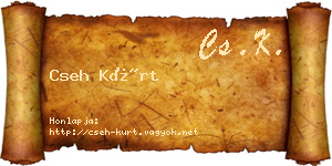 Cseh Kürt névjegykártya